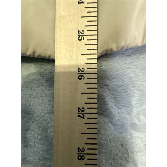 Calvin Klein Vest Womens Large Beige Faux Fur Collar Quilted Puffer Zip Pockets - Picture 10 of 15